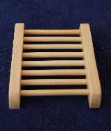 wooden soap dishes and bath accessories